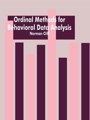 cover image of Ordinal Methods for Behavioral Data Analysis